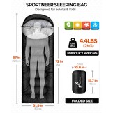 Sportneer Slaapzak - 3-4 Seizoenen, Warm & Compact, 33% Korting!
