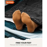Sportneer Slaapzak - 3-4 Seizoenen, Warm & Compact, 33% Korting!