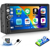 Dubbel DIN Autoradio met 58% Korting: Draadloze CarPlay/Android Auto & 7" HD Touchscreen