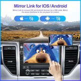 Dubbel DIN Autoradio met 58% Korting: Draadloze CarPlay/Android Auto & 7" HD Touchscreen