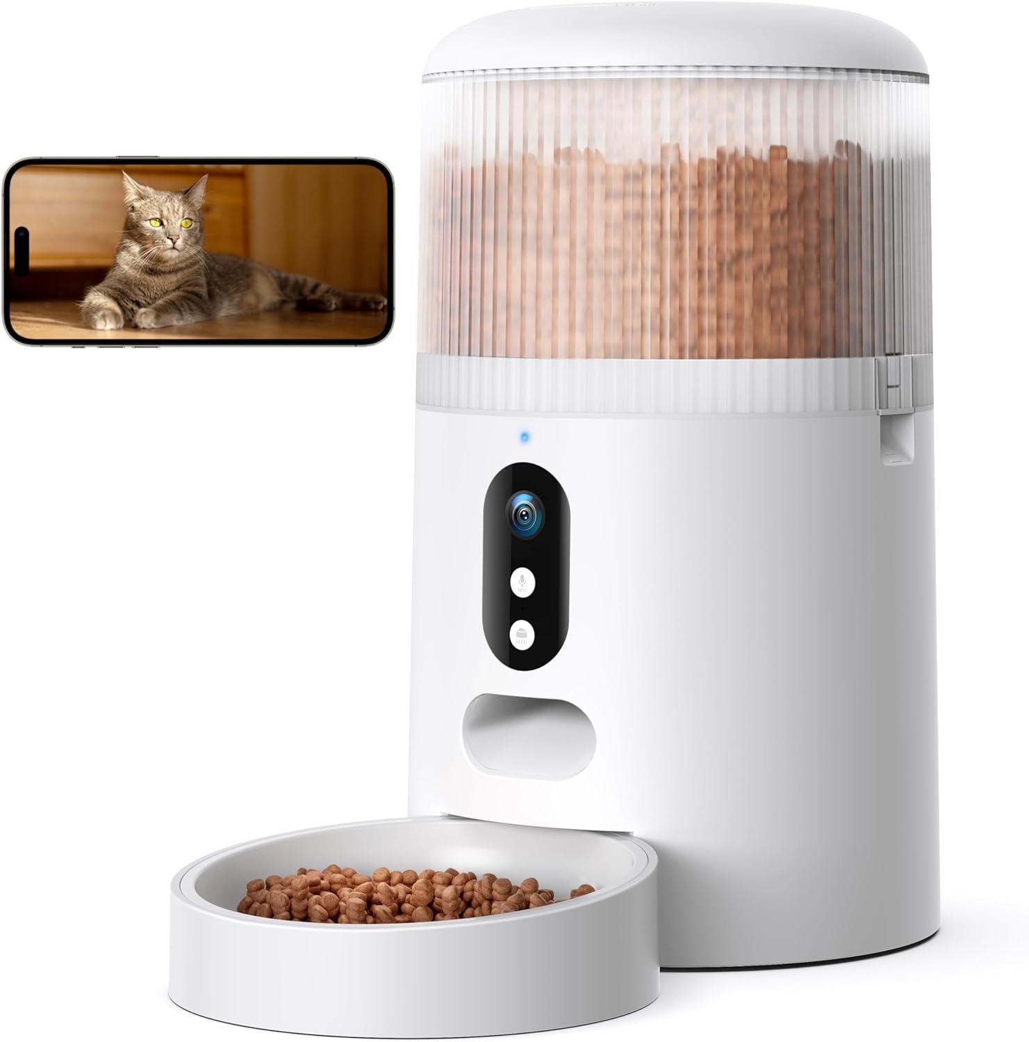 Slimme Voerautomaat Kat & Hond 4L met HD Camera - 29% Korting