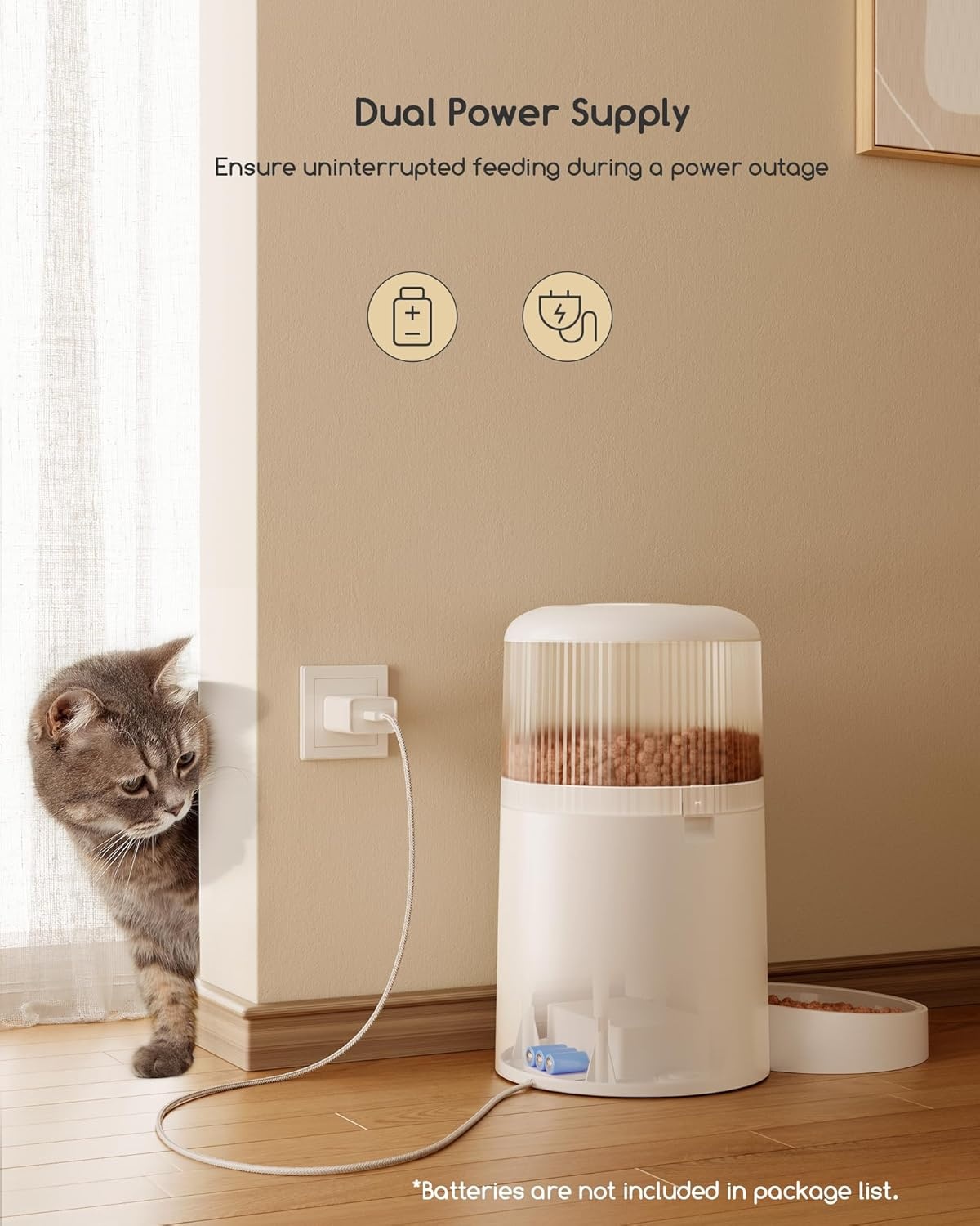 Slimme Voerautomaat Kat & Hond 4L met HD Camera - 29% Korting