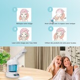 Professionele gezichtssauna met nano-ionische stoom, poriënreiniger, lichaamsverzorging