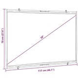 vidaXL Projectiescherm wandhangend 50 inch 16:9