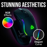 Draadloze Gaming Muis Zwart | Oplaadstation | 34% Korting