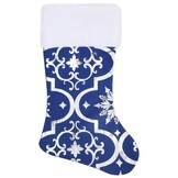 Luxe Blauwe Kerstboomrok met Sok (122 cm) - 72% Korting!