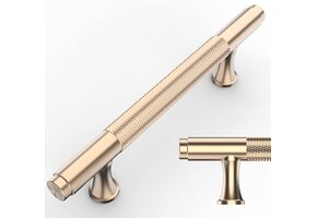 Set van 10 Keukenkast Handgrepen - Vintage Geborsteld Goud - 96mm - 40% Korting