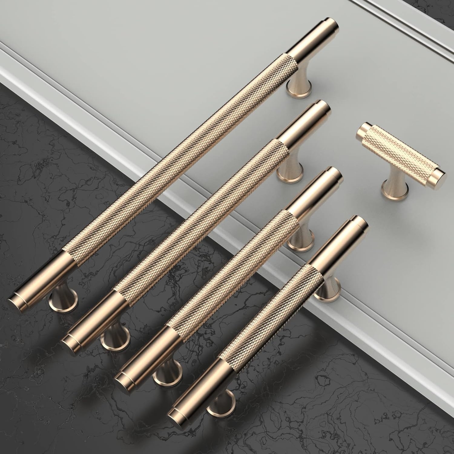 Vintage Keukenkast Handgrepen - 10st - Geborsteld Goud - 28% Korting!
