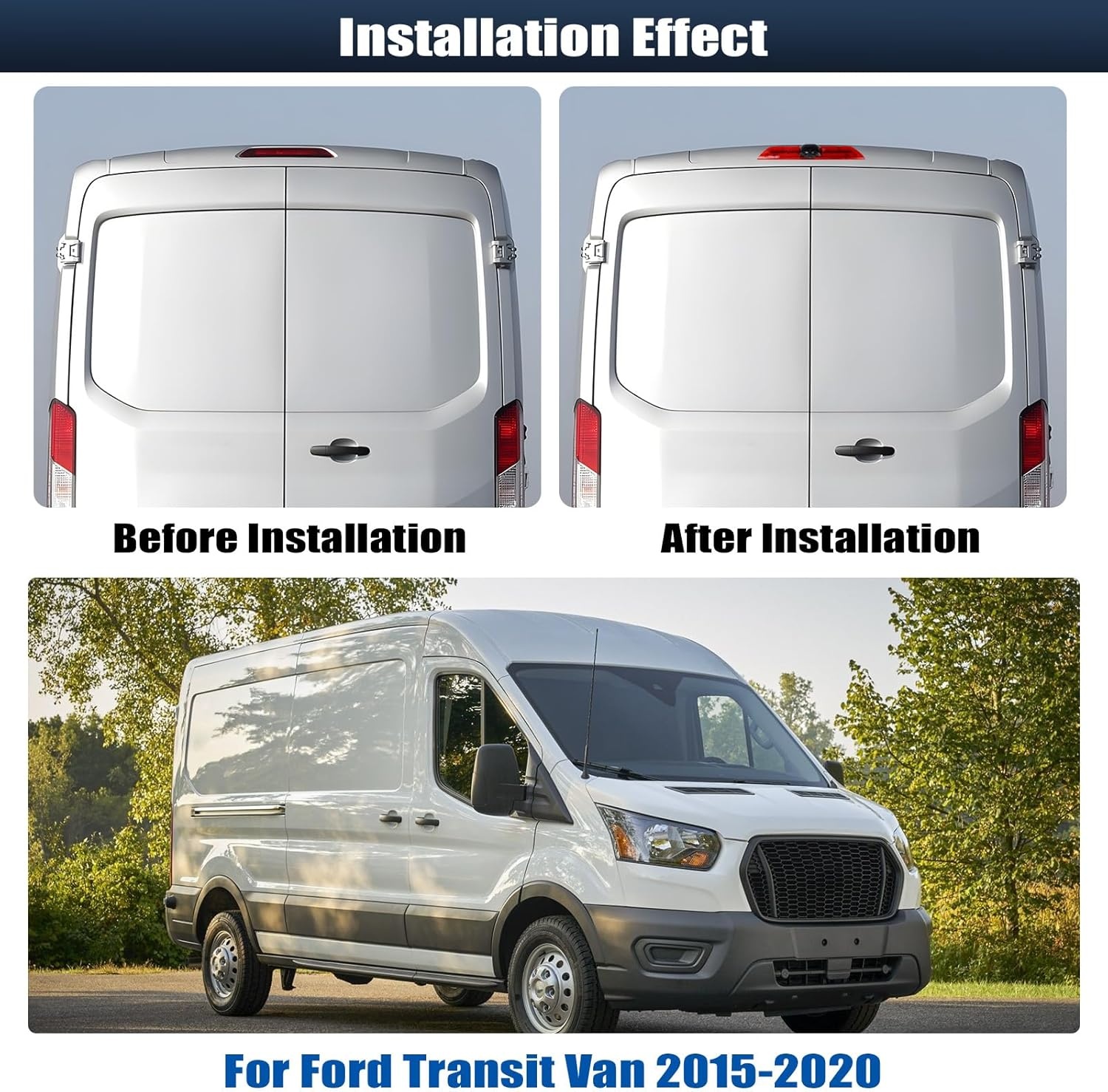 Achteruitrijcamera Ford Transit (2015-2020) - 54% Korting!