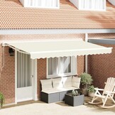 vidaXL Vervangingsdoek Zonnescherm Crème 400x200 cm - 58% Korting