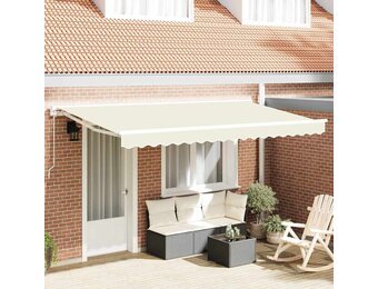 vidaXL Vervangingsdoek Zonnescherm Crème 400x200 cm - 58% Korting