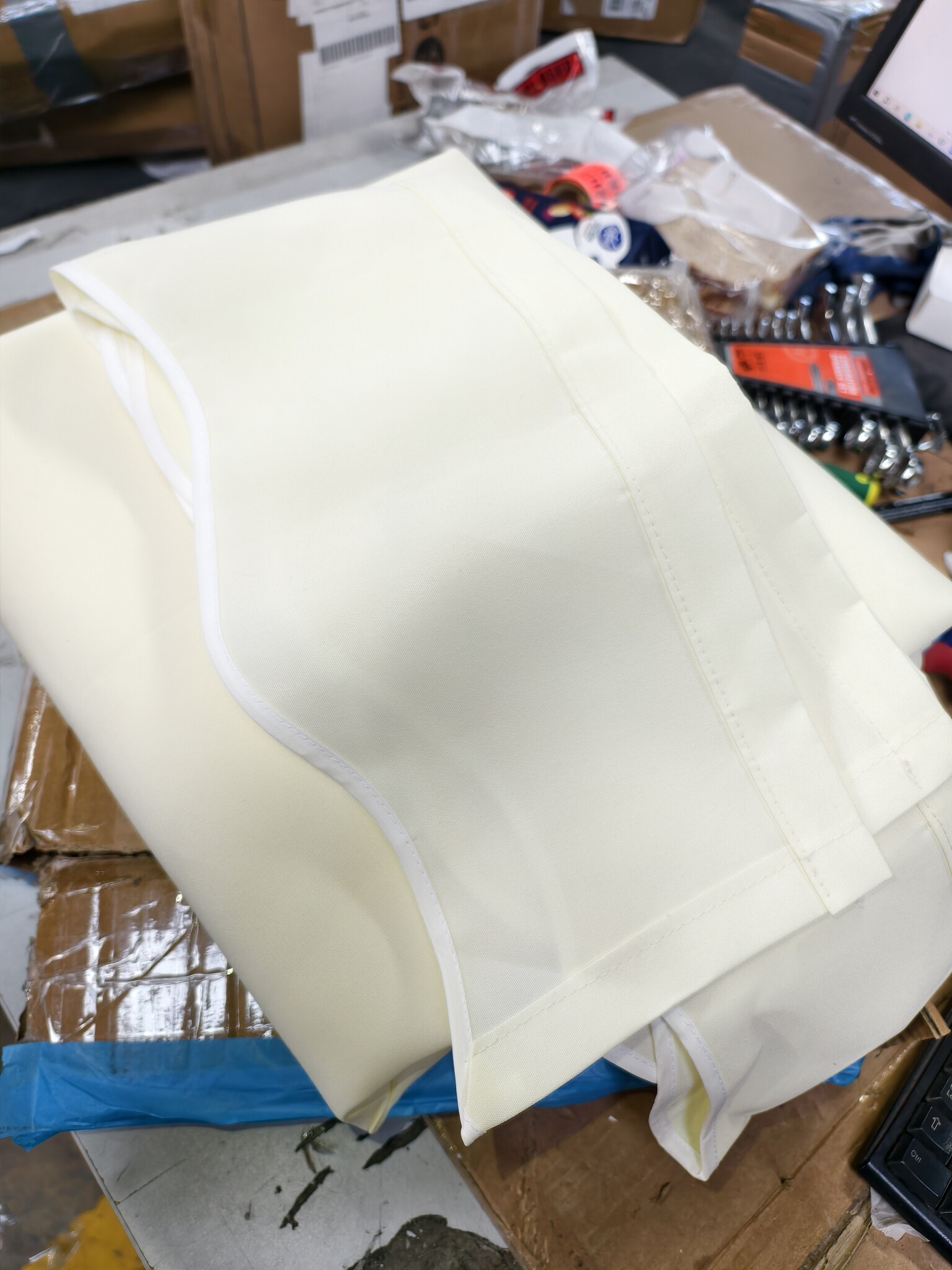 vidaXL Vervangingsdoek Zonnescherm Crème 400x200 cm - 58% Korting