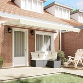 vidaXL Vervangingsdoek Zonnescherm Crème 400x200 cm - 58% Korting