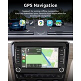 ESSGOO 4+64G Wireless CarPlay Android Car Radio for VW Caddy Golf MK5 6 Polo Passat Seat RCD330, Android 14 2 DIN Bluetooth Radio with 7 Inch Touch Scereen FM RDS GPS WiFi Sat Nav