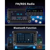 ESSGOO 4+64G Wireless CarPlay Android Car Radio for VW Caddy Golf MK5 6 Polo Passat Seat RCD330, Android 14 2 DIN Bluetooth Radio with 7 Inch Touch Scereen FM RDS GPS WiFi Sat Nav