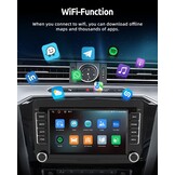 ESSGOO 4+64G Wireless CarPlay Android Car Radio for VW Caddy Golf MK5 6 Polo Passat Seat RCD330, Android 14 2 DIN Bluetooth Radio with 7 Inch Touch Scereen FM RDS GPS WiFi Sat Nav