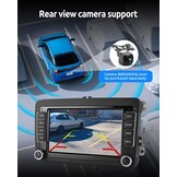 ESSGOO 4+64G Wireless CarPlay Android Car Radio for VW Caddy Golf MK5 6 Polo Passat Seat RCD330, Android 14 2 DIN Bluetooth Radio with 7 Inch Touch Scereen FM RDS GPS WiFi Sat Nav