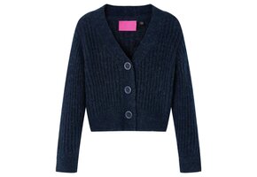 Gebreid Kindervest Marineblauw - 128 (28% Korting!)