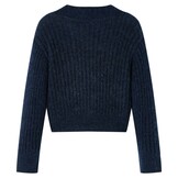 Kindervest gebreid 128 marineblauw