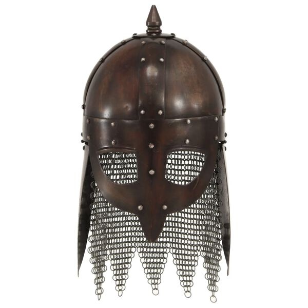 vidaXL Vikinghelm replica LARP staal koperkleurig