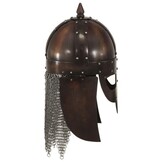 vidaXL Vikinghelm replica LARP staal koperkleurig