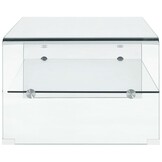 vidaXL Salontafel 98x45x31cm Gehard Glas Transparant - 30% Korting