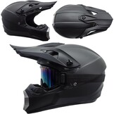 Motorcrosshelm Zwart L (56-57cm) - 34% Korting! Incl. Bril, Handschoenen, Balaclava