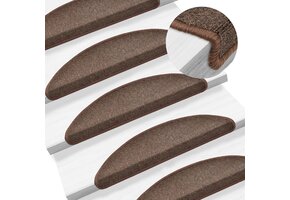 15x VidaXL Trapmatten Koffiebruin Halfrond - 46% Korting!
