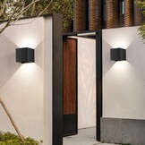 LEDMO 8 stuks led-wandlamp voor buiten, wandlampen voor binnen, 12 W, 4000 K, natuurlijk wit, design, waterdicht IP65