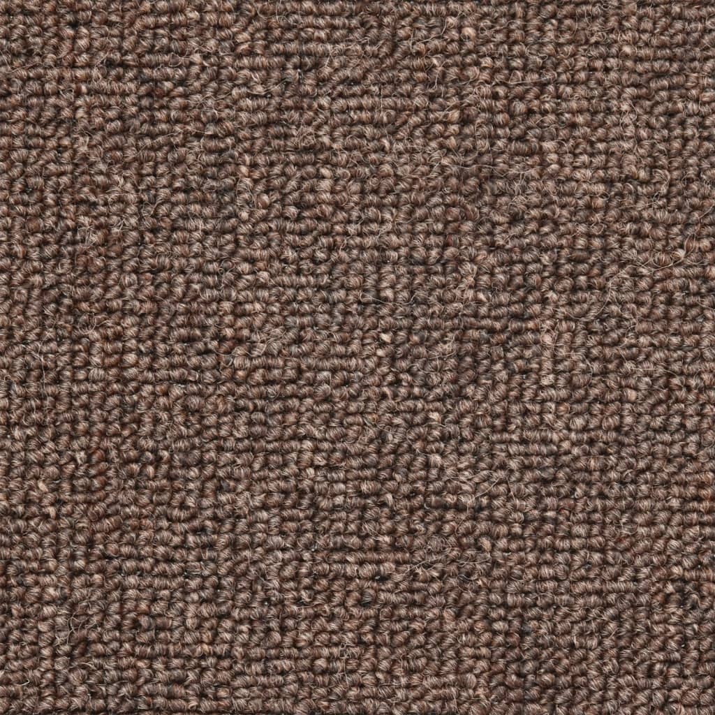 vidaXL Trapmatten 15 st 56x17x3 cm Koffiebruin Halfrond