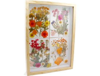 CiciIng 3D Diep Fotolijst A4 Houtkleur met Acryl Glas