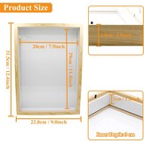 CiciIng 3D Diep Fotolijst A4 Houtkleur met Acryl Glas