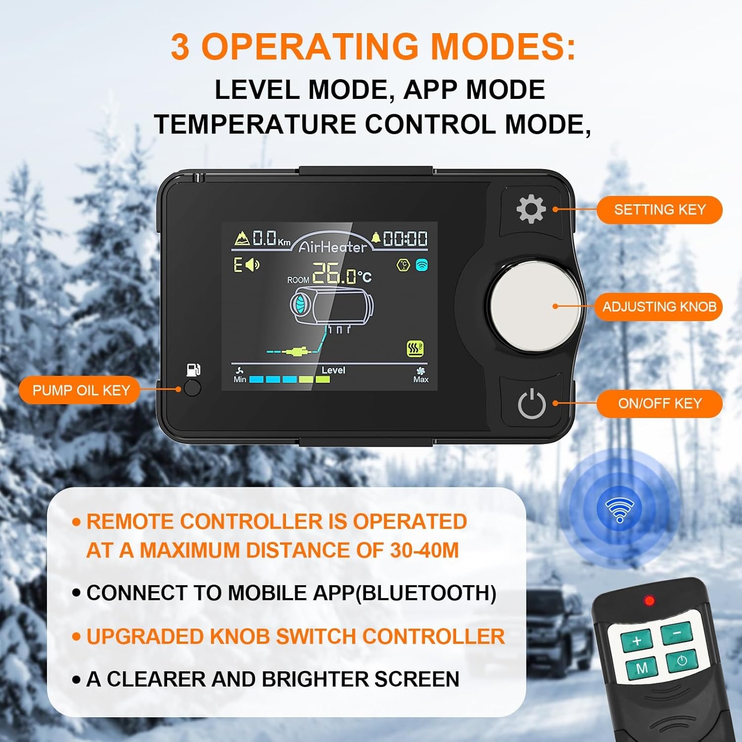 Diesel Standkachel 12V/24V 5-8KW met App Bediening (59% Korting)