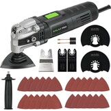 GALAX PRO Multifunctioneel Oscillerend Gereedschap 400 W, 15.000-22.000 tpm oscillerend gereedschap,6 variabele snelheden en 33 accessoires, 4° oscillatiehoek,voor snijden,boren, polijsten