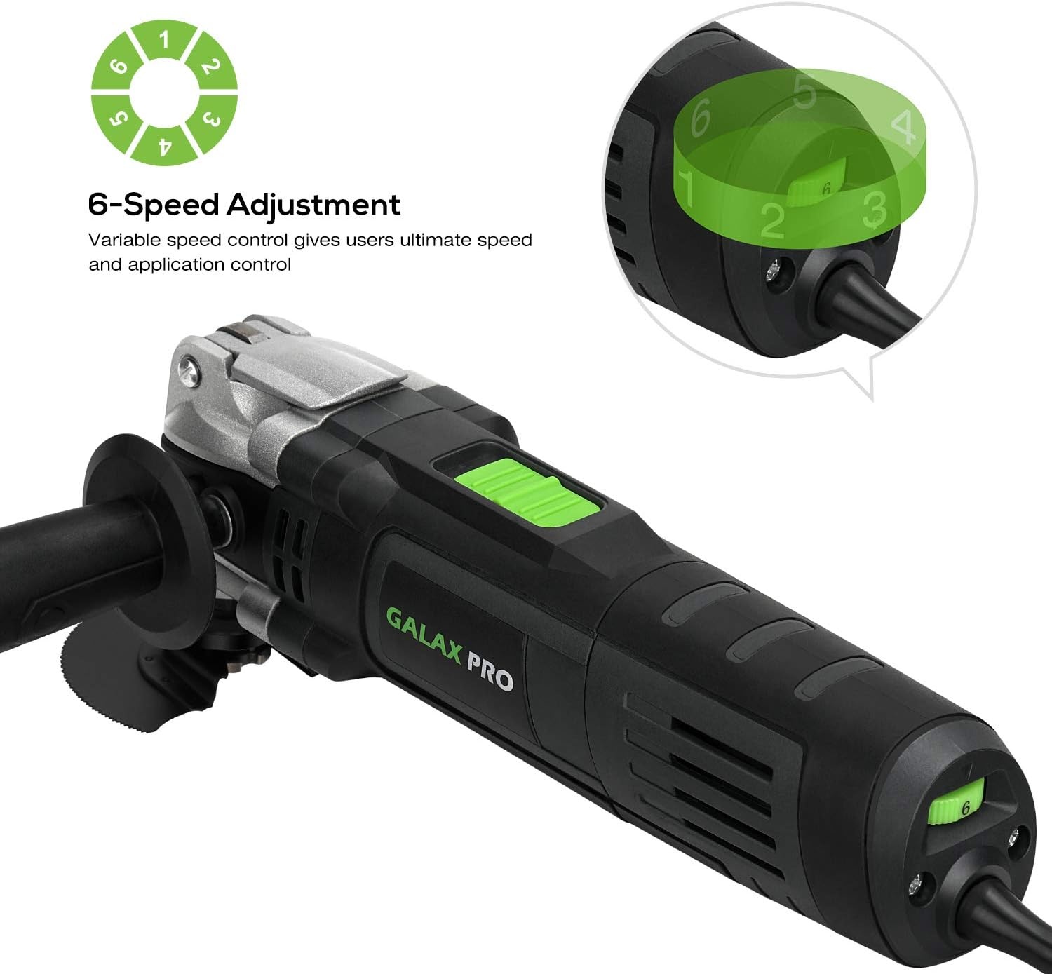 GALAX PRO Multifunctioneel Oscillerend Gereedschap 400 W, 15.000-22.000 tpm oscillerend gereedschap,6 variabele snelheden en 33 accessoires, 4° oscillatiehoek,voor snijden,boren, polijsten