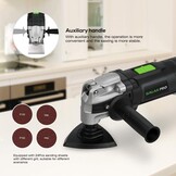GALAX PRO Multifunctioneel Oscillerend Gereedschap 400 W, 15.000-22.000 tpm oscillerend gereedschap,6 variabele snelheden en 33 accessoires, 4° oscillatiehoek,voor snijden,boren, polijsten