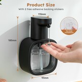 Automatische Schuimzeepdispenser 500ml - Contactloos & USB-Oplaadbaar