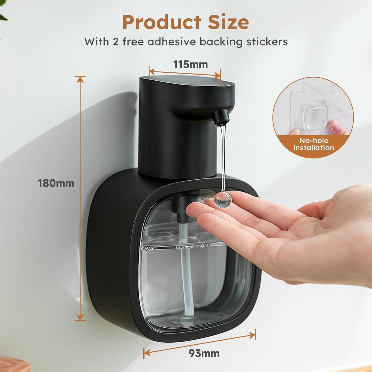 Automatische Schuimzeepdispenser 500ml - Contactloos & USB-Oplaadbaar