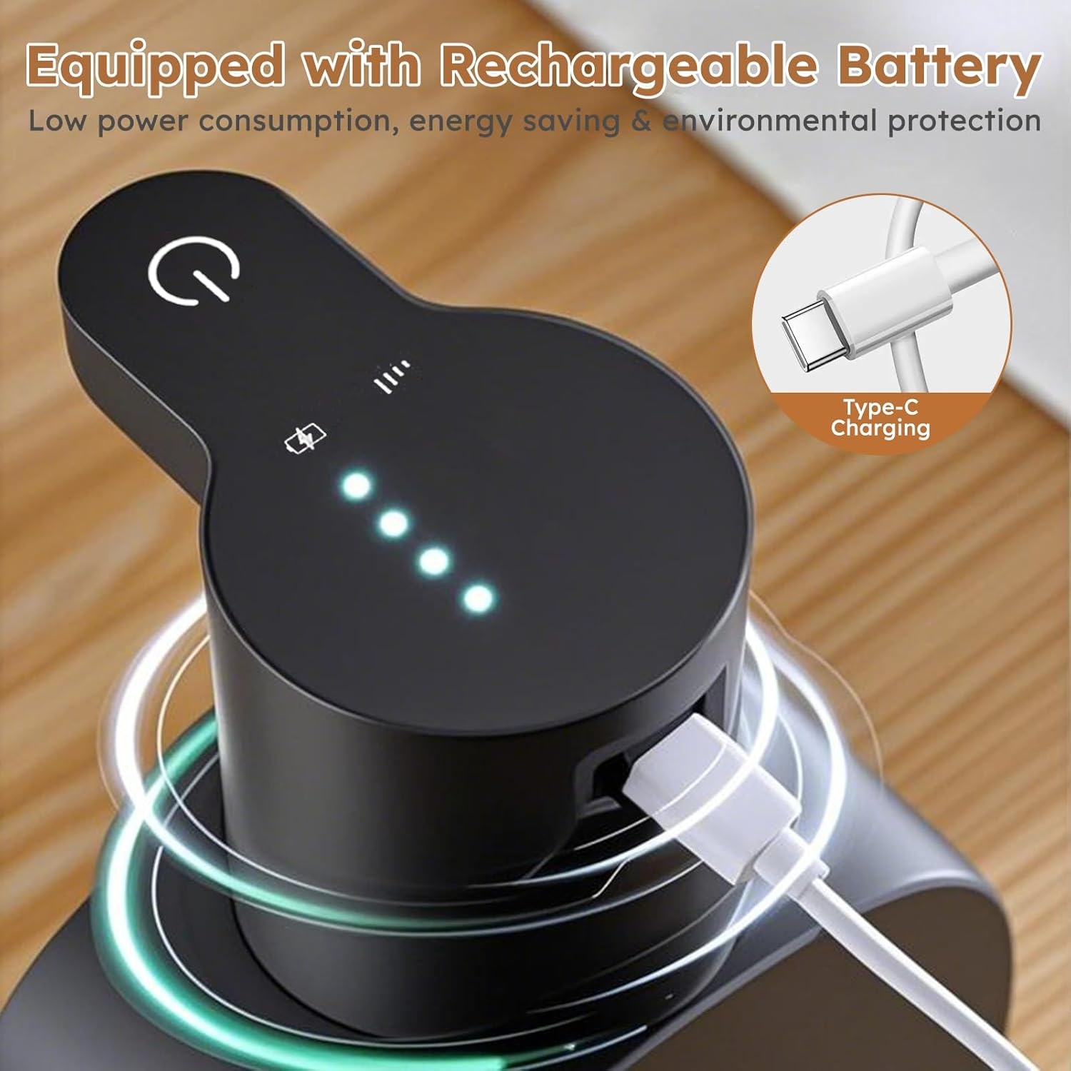 Automatische Schuimzeepdispenser 500ml - Contactloos & USB-Oplaadbaar