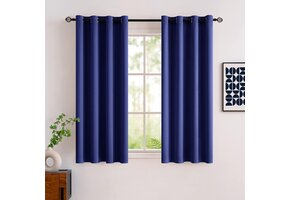 Verduisteringsgordijnen Set van 2 | Thermo-isolerend | 117x137 cm | Donkerblauw | 42% Korting