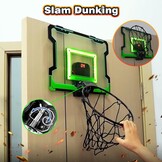 Mini basketbalring voor binnen met elektronisch scorebord, geluid & LED-verlichting - Inclusief 3 ballen en luchtpomp