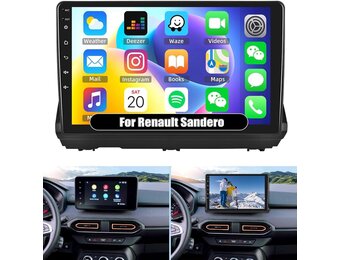 Android 13 Autoradio Renault Sandero (2019-24) - 59% Korting!