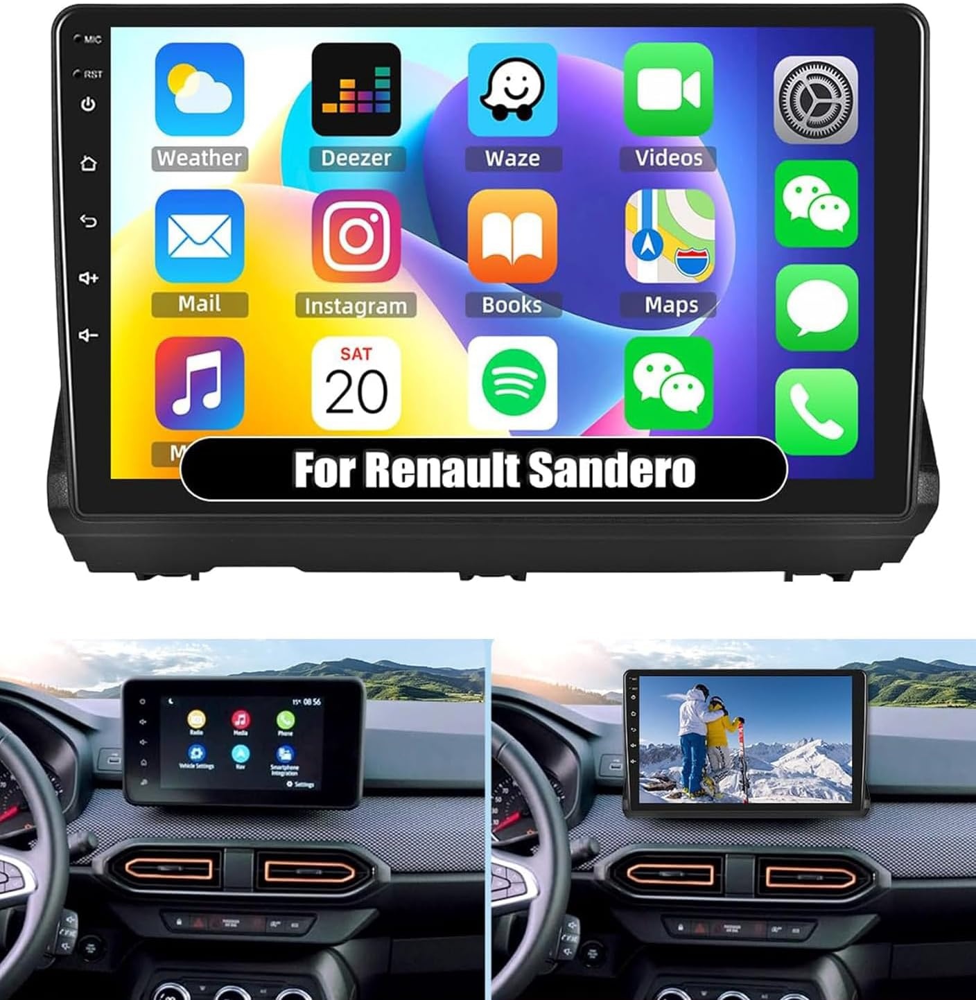 Android 13 Autoradio Renault Sandero (2019-24) - 59% Korting!
