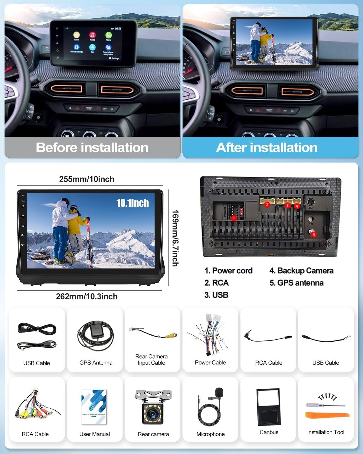 Android 13 Autoradio Renault Sandero (2019-24) - 59% Korting!