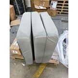 Logeermatras grijs opvouwbaar matras 195x80x15 cm campingmatras