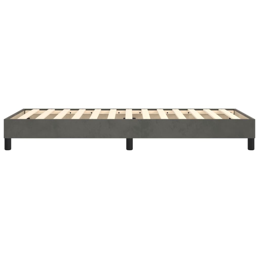 Retouretje: Fluweel Bedframe Donkergrijs 90x200 cm (34% Korting)
