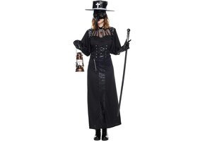 Pestdokter Kostuum Dames Halloween Steampunk Middeleeuws met Vogel Snavel 70% Korting