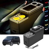 Middenconsole Zwart VW T4-T7 met LED & USB - 30% Korting