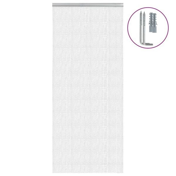 vidaXL Vliegengordijn Kettings 90x212cm Alu - 34% Korting!