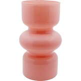 Glazen Vaas Roze Geometrisch 18 cm Hoog - 71% Korting!